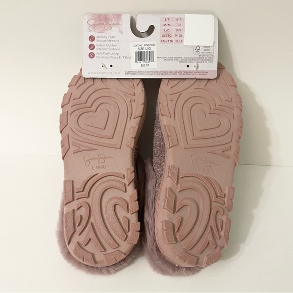 Jessica Simpson Women's Memory Foam Slippers Large 8-9 - Picture 8 of 16